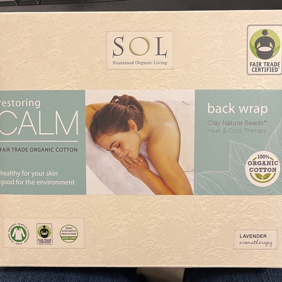 SOL - Sustained Organic Living - Restoring Calm Back Wrap - Heat & Cold Lavender - Picture 1 of 2
